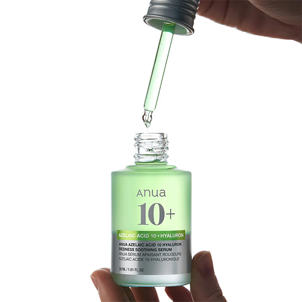 سرم تسکین‌دهنده قرمزی آنوا آزلائیک اسید ۱۰٪ + هیالورون 30ml | اورجینال کره‌ای
