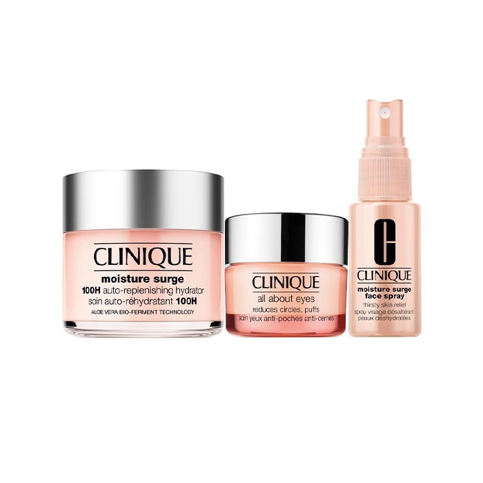 ست سفری کلینیک Moisture Surge آبرسان صورت و دور چشم ۳ تکه