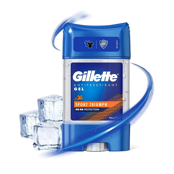 ژل ضد تعریق ژیلت مدل Sport Triumph حجم ۷۰ میل 3 Gillette Antiperspirant Gel Sport Triumph 70ml