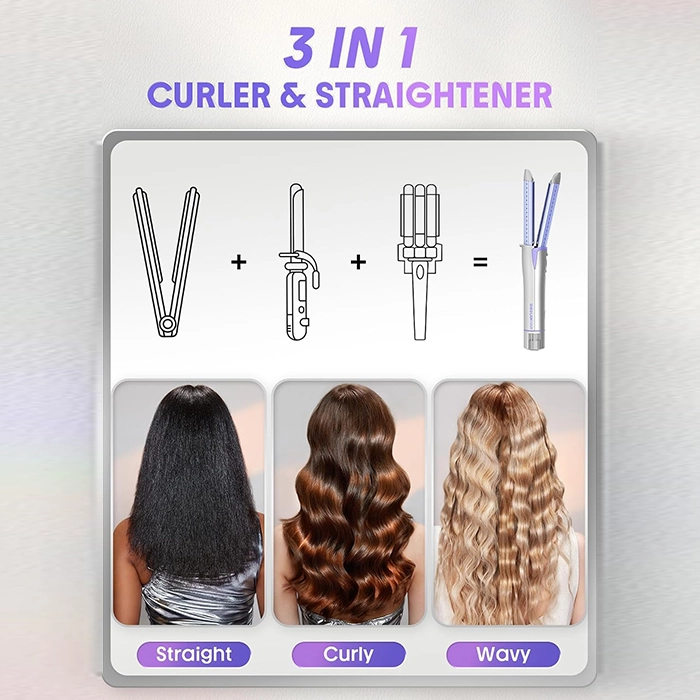 حالتدهنده مو ۳کاره شیگلم هیر مدل Cool Lock Airflow Styler سایز 32 و 25 4 حالتدهنده مو ۳کاره شیگلم هیر مدل Cool Lock Airflow Styler